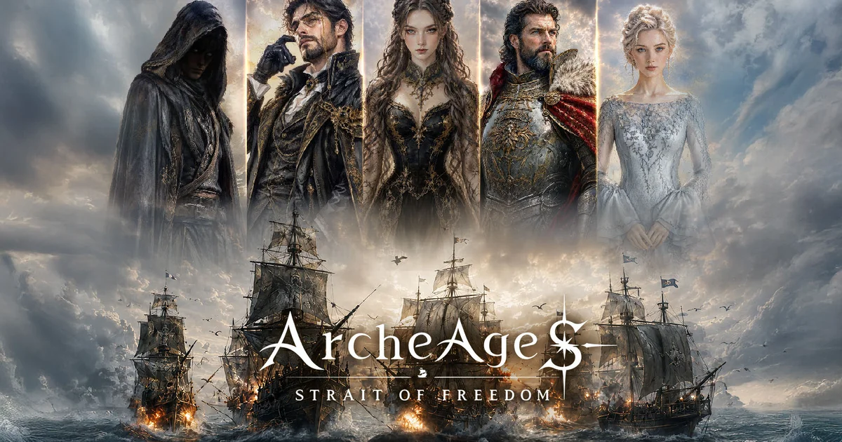 『ArcheAge S: Strait of Freedom』キービジュアルとロゴが公開。2027年第2四半期にグローバル展開へ