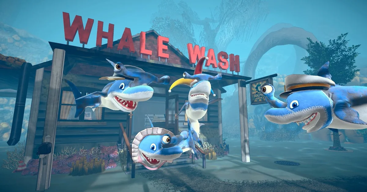 海中ショップ経営シム『Shark Mart』発表。イルカに変装したサメが魚を相手に商売する協力マルチ対応作