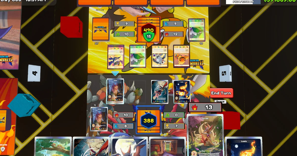 『TCG Card Shop Simulator』が9月15日に正式版へ。カードゲーム「Tetramon Duel Master」実装
