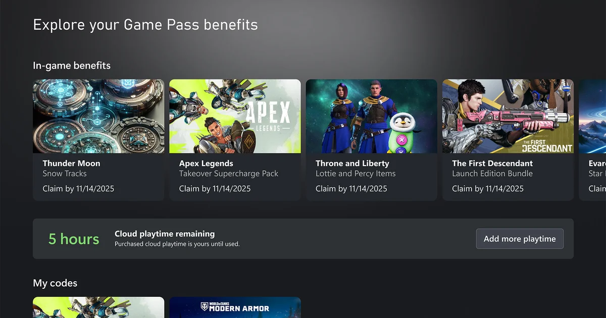 Xbox Cloud Gaming、11月から月間プレイ時間制に移行。Game Passプランごとに上限設定