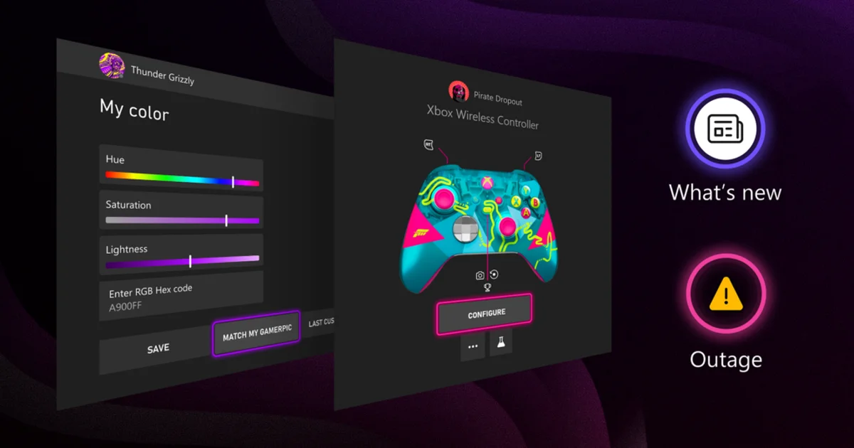 Xbox Insider向けに新機能を配信。カラーカスタマイズ拡張やサービス状況表示などが追加