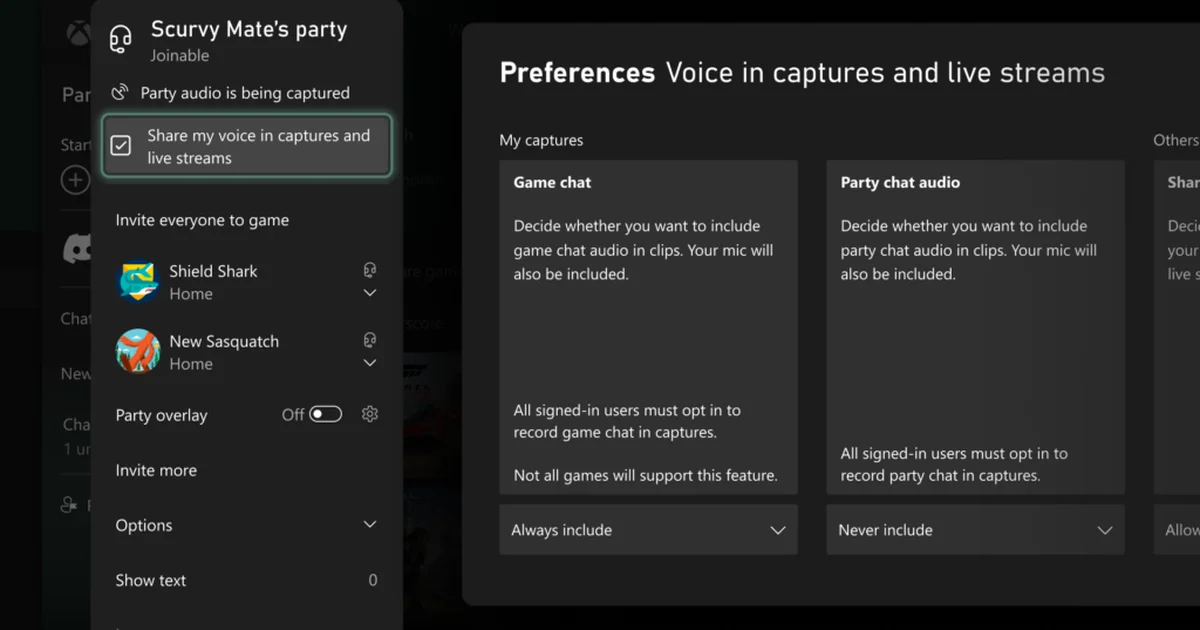 XBOX Insider向け新機能を公開、キャプチャへのチャット音声追加やウィッシュリスト拡張など